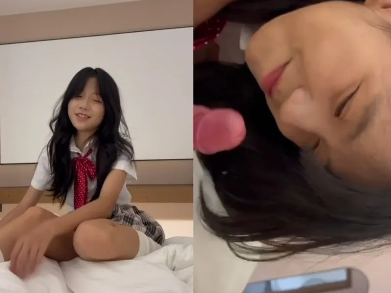 Em loli dễ thương liếm chuối biến em thành con em đào dam dang p1